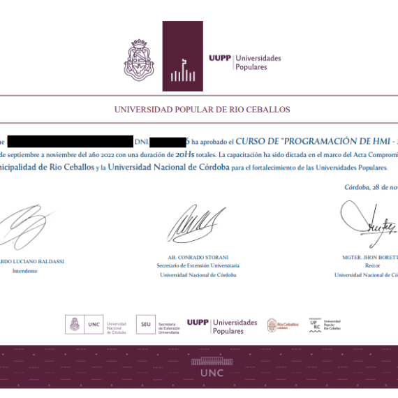 Certificación Cursos de verano 2022/2023